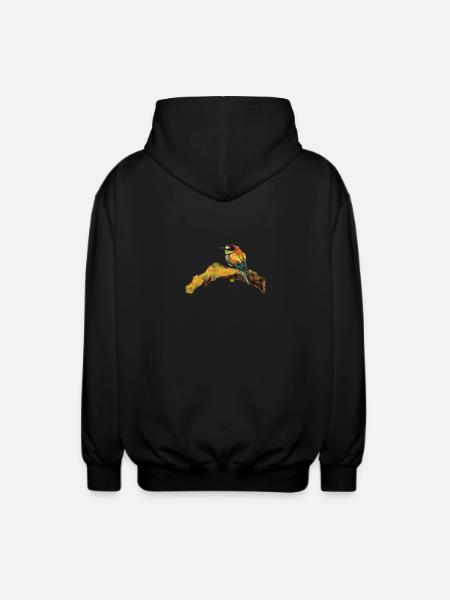 Little bird - Unisex Hooded Jacket - black