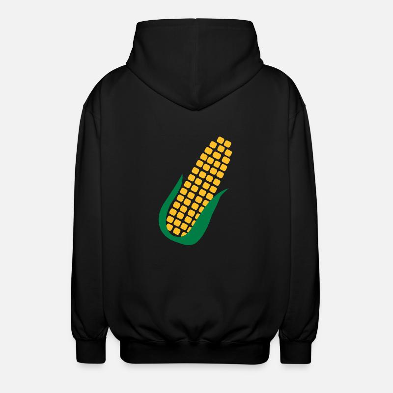 Corn - Unisex Hooded Jacket - black