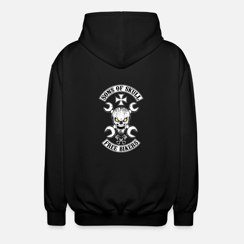 Free Bikers - Veste à capuche unisexe - noir