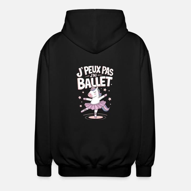 J'peux pas j'ai ballet - Veste à capuche unisexe - noir