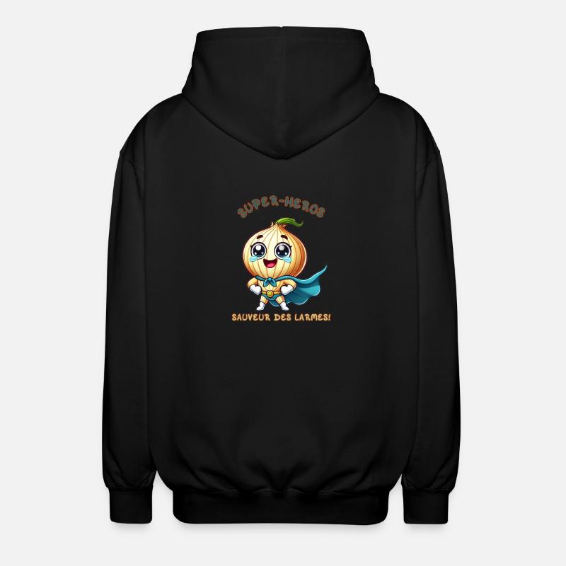 Superheld - Retter der Tränen - Unisex Kapuzenjacke - Schwarz