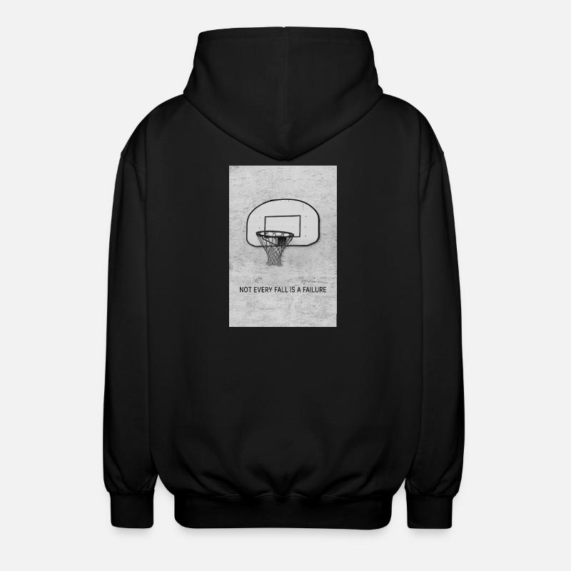 Not every fall is a failure - Unisex Hooded Jacket - black
