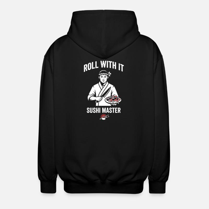 Roll With It Sushi Master - Veste à capuche unisexe - noir