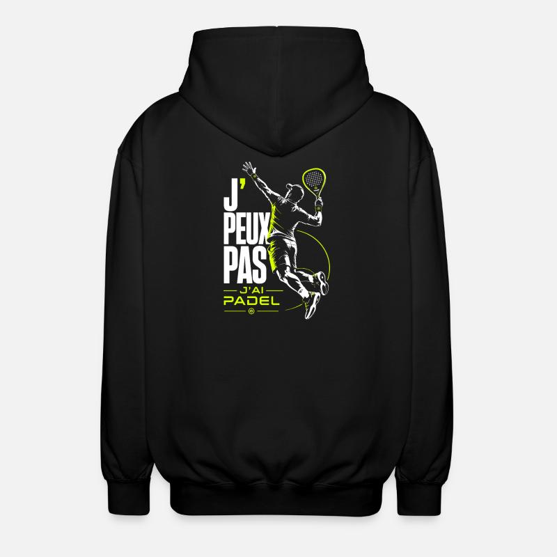 J’Peux Pas J’ai Padel Neon - Veste à capuche unisexe - noir