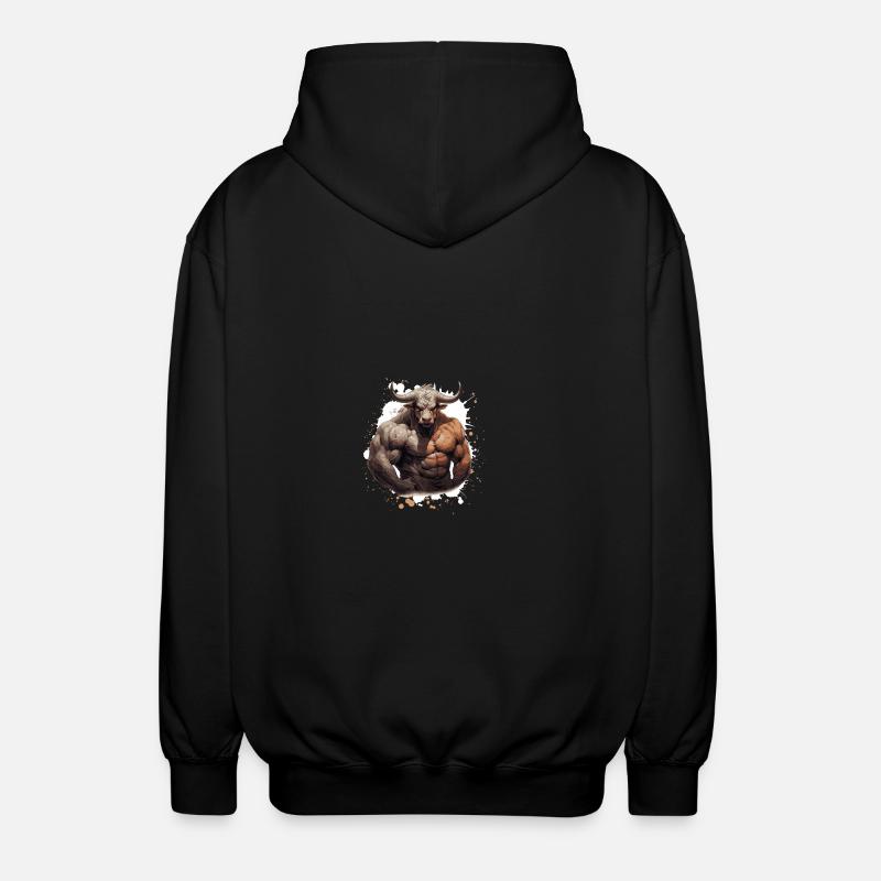 Muscles du taureau - Veste à capuche unisexe - noir