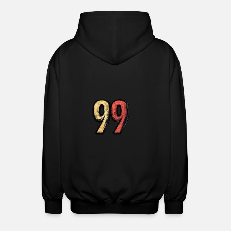 Bande dessinée à 99 chiffres - Veste à capuche unisexe - noir