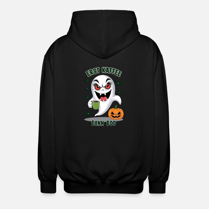 maléfique avec du café - Veste à capuche unisexe - noir