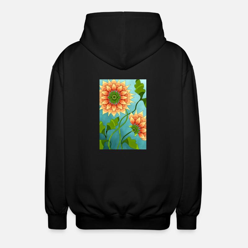 Fleur - Veste à capuche unisexe - noir