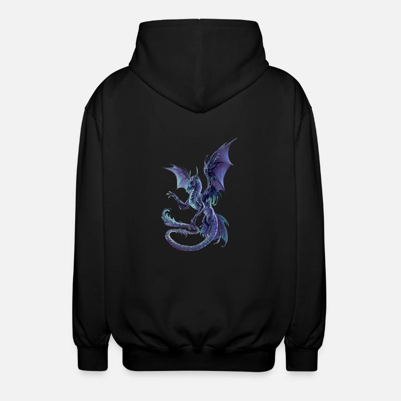 celestial dragon - Unisex Kapuzenjacke - Schwarz