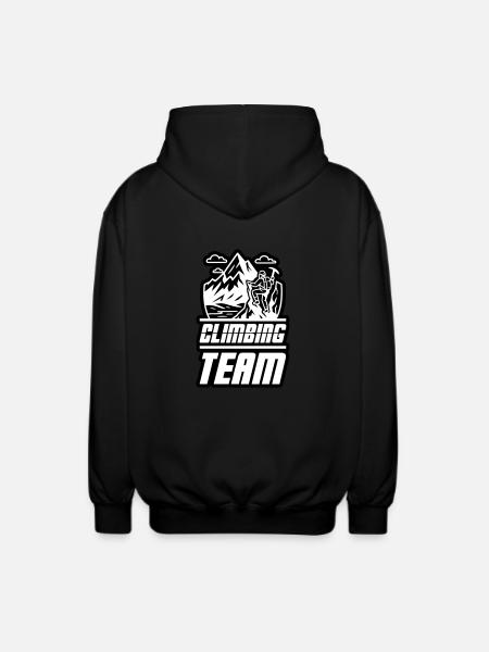Bergsteiger Team - Unisex Kapuzenjacke - Schwarz