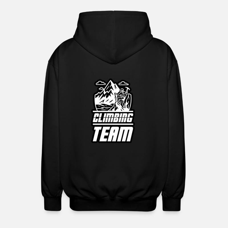 Équipe d’alpinisme - Veste à capuche unisexe - noir