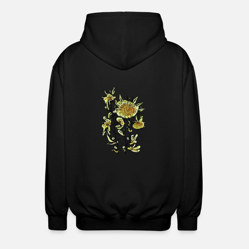 Fleur - Veste à capuche unisexe - noir