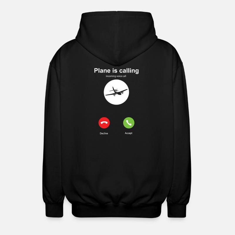 Mon avion appelle - Veste à capuche unisexe - noir