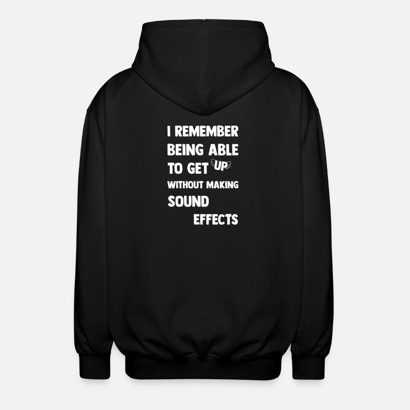 I make sound effects - Unisex Hooded Jacket - black