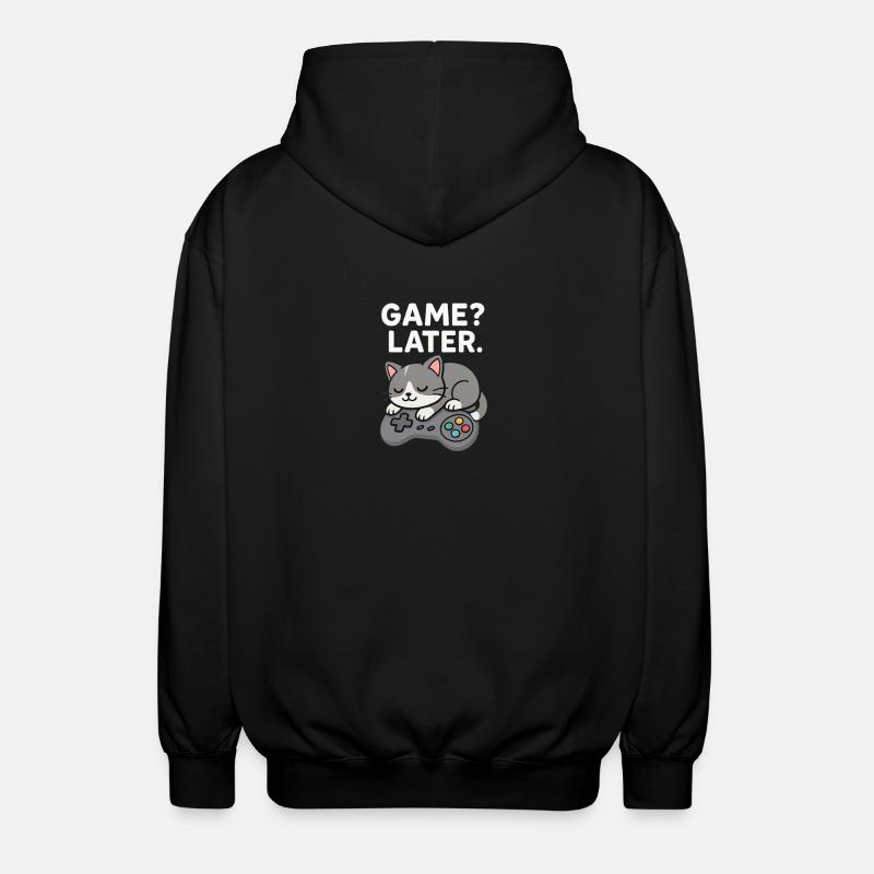 Jeu plus tard : Cat Controller - Veste à capuche unisexe - noir