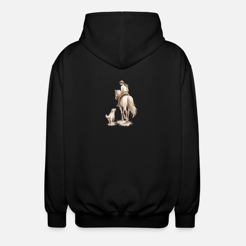 Côte à côte - Veste à capuche unisexe - noir