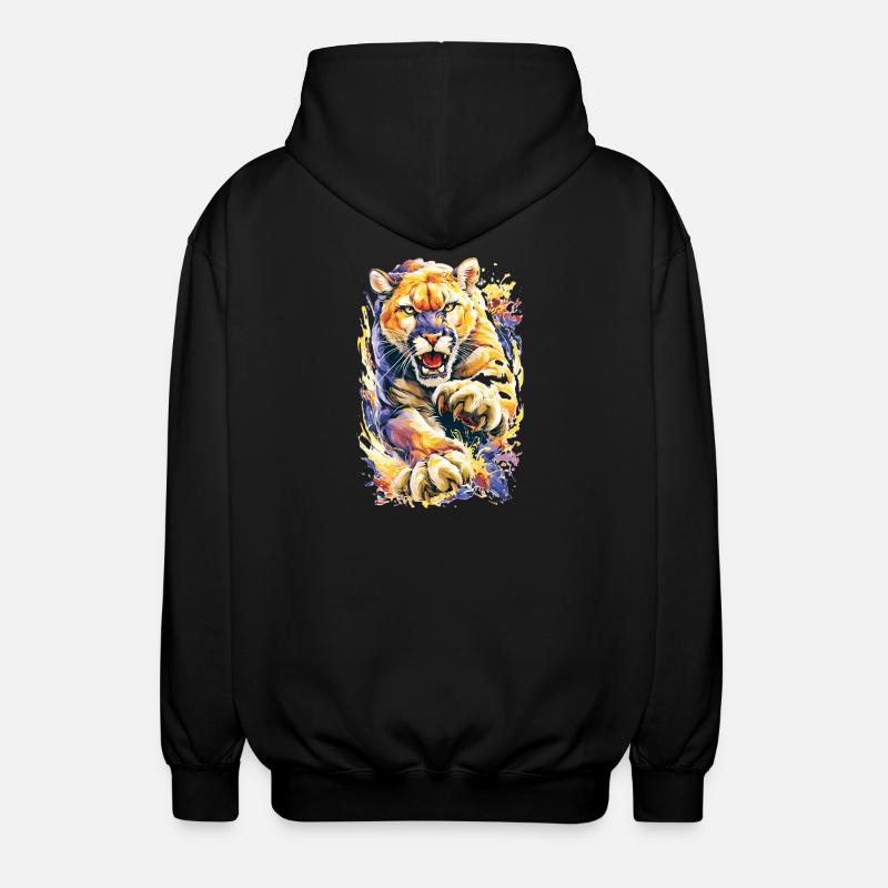 Chat sauvage - Veste à capuche unisexe - noir