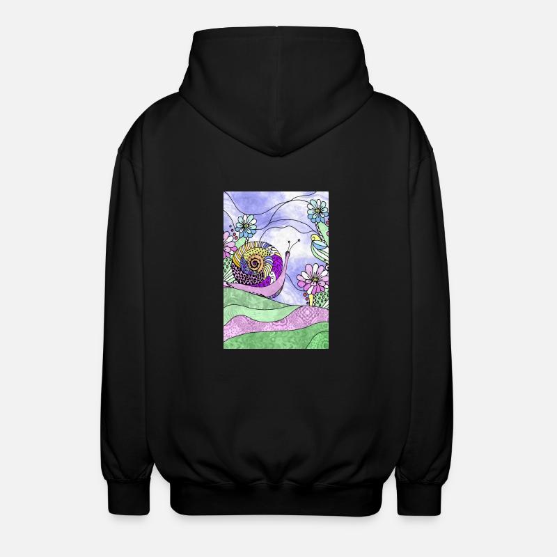 escargot - Veste à capuche unisexe - noir