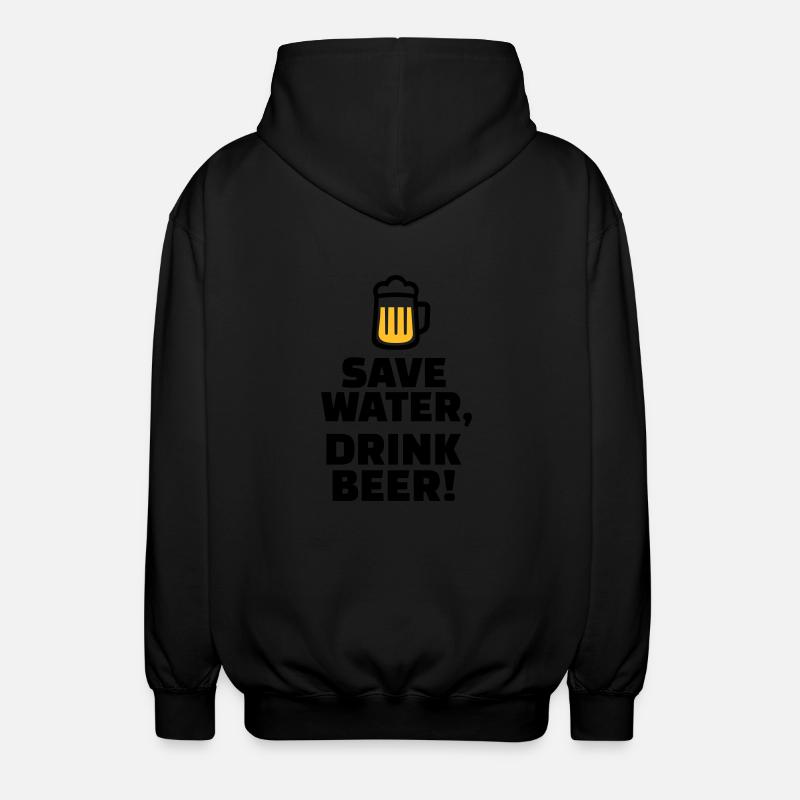 Save Water Drink Beer - Veste à capuche unisexe - noir