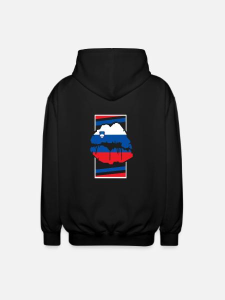 Slovenia - Unisex Hooded Jacket - black