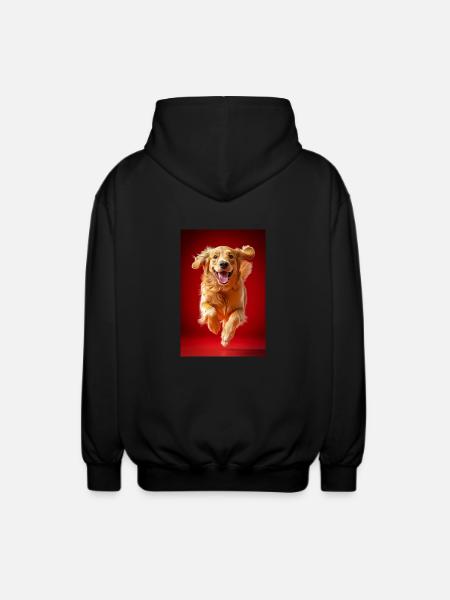 Flying Golden Joy - Unisex Hooded Jacket - black