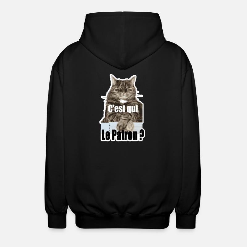 C'est qui le patron - Veste à capuche unisexe - noir