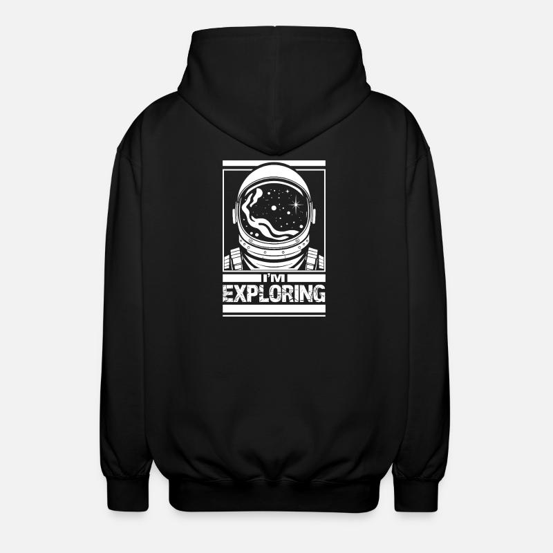 J’explore - Veste à capuche unisexe - noir