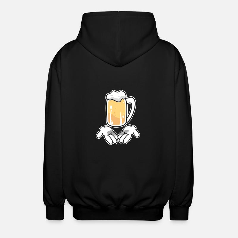 One Beer - Unisex Kapuzenjacke - Schwarz