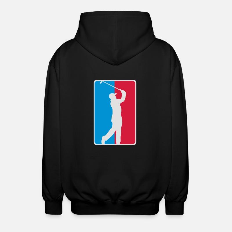 Golf Silhouette Logo - Unisex Kapuzenjacke - Schwarz