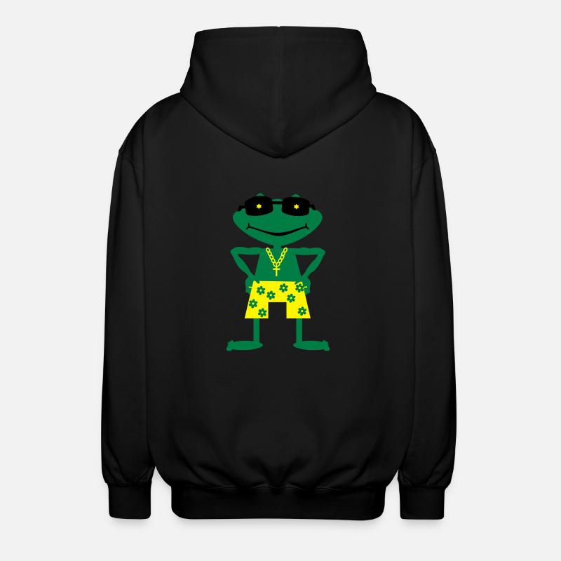 Frog - Unisex Hooded Jacket - black