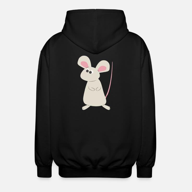 Cleveres Mäuschen - Unisex Kapuzenjacke - Schwarz