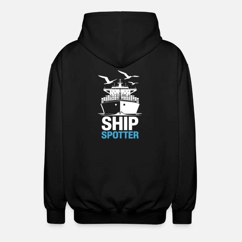 Spotter de navire Passion Maritime - Veste à capuche unisexe - noir