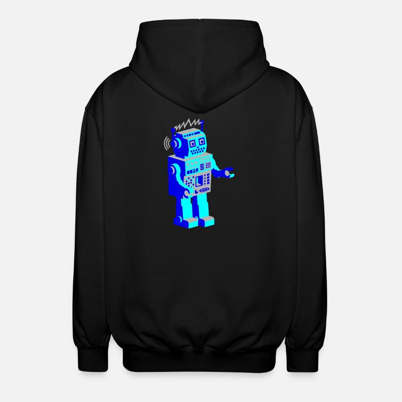 robotnik dance - old school robots - Unisex Kapuzenjacke - Schwarz