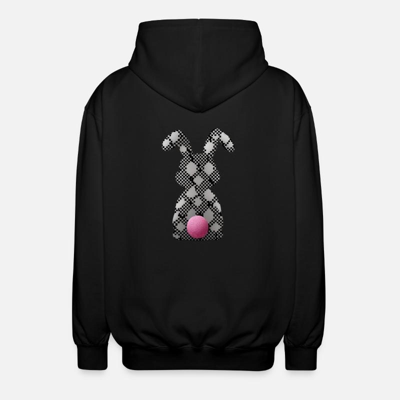 Easter Bunny - Unisex Kapuzenjacke - Schwarz