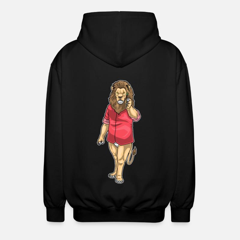 Lion Dart Dart - Veste à capuche unisexe - noir