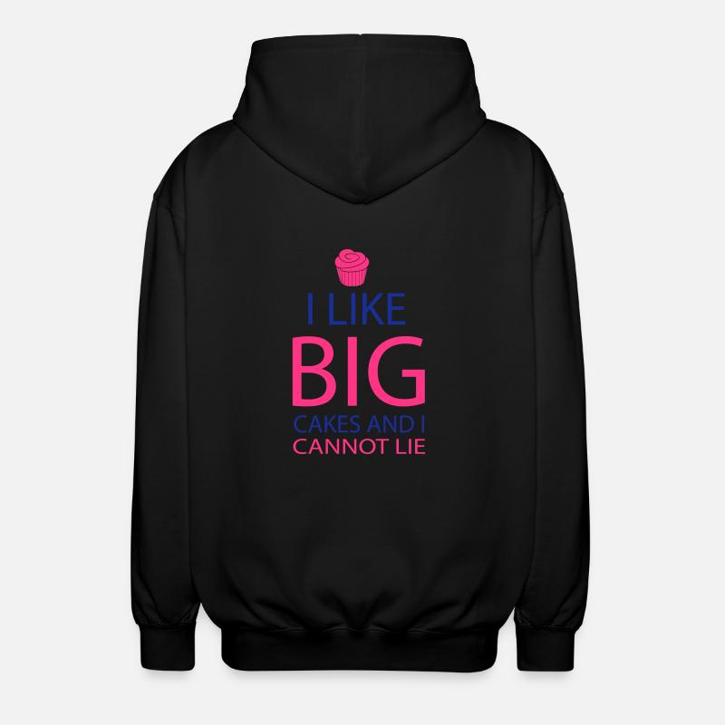 Big Cakes - Unisex Hooded Jacket - black