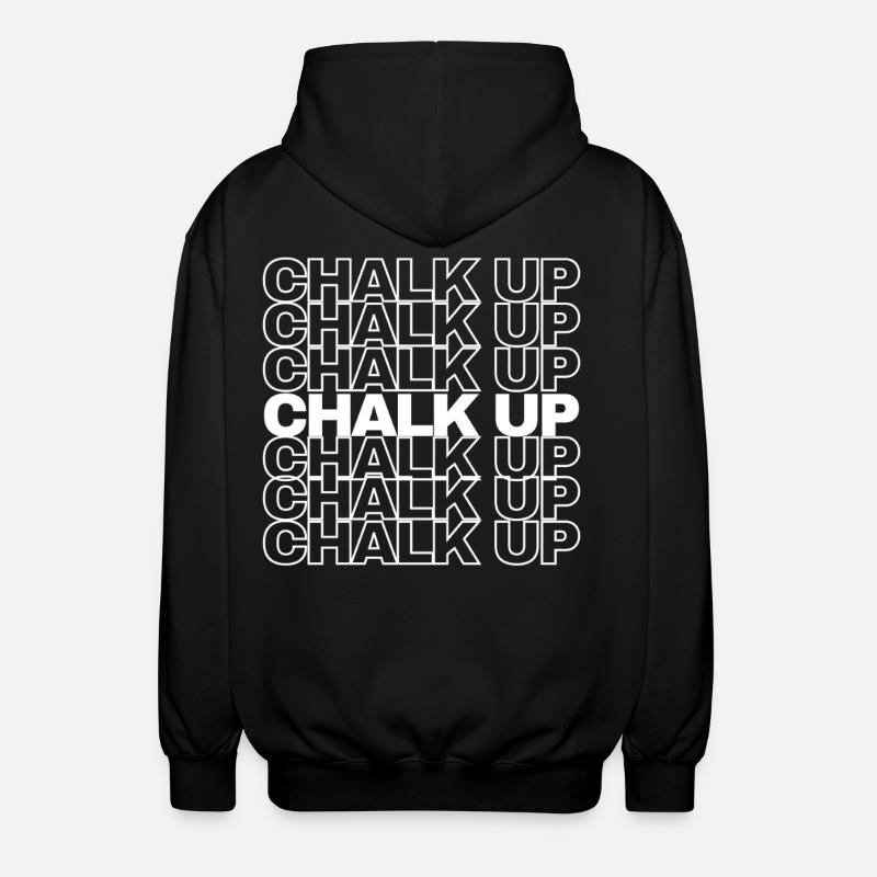 Boulderer Chalk Up Bouldern - Unisex Kapuzenjacke - Schwarz
