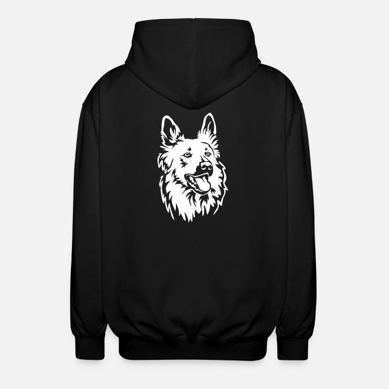 Harzer Fuchs Head "Black Edition" - Unisex Hooded Jacket - black