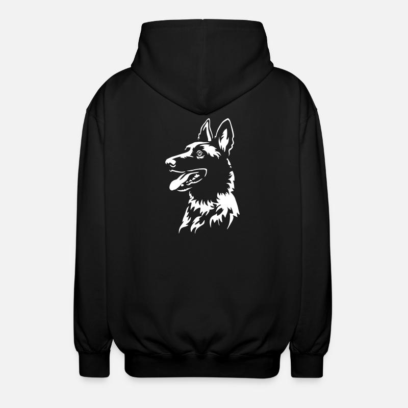Malinois Head « Black Edition » - Veste à capuche unisexe - noir