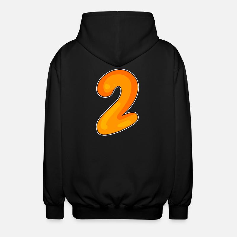 2 - Unisex Kapuzenjacke - Schwarz