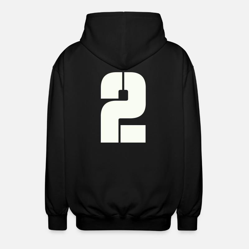 2 - Unisex Kapuzenjacke - Schwarz
