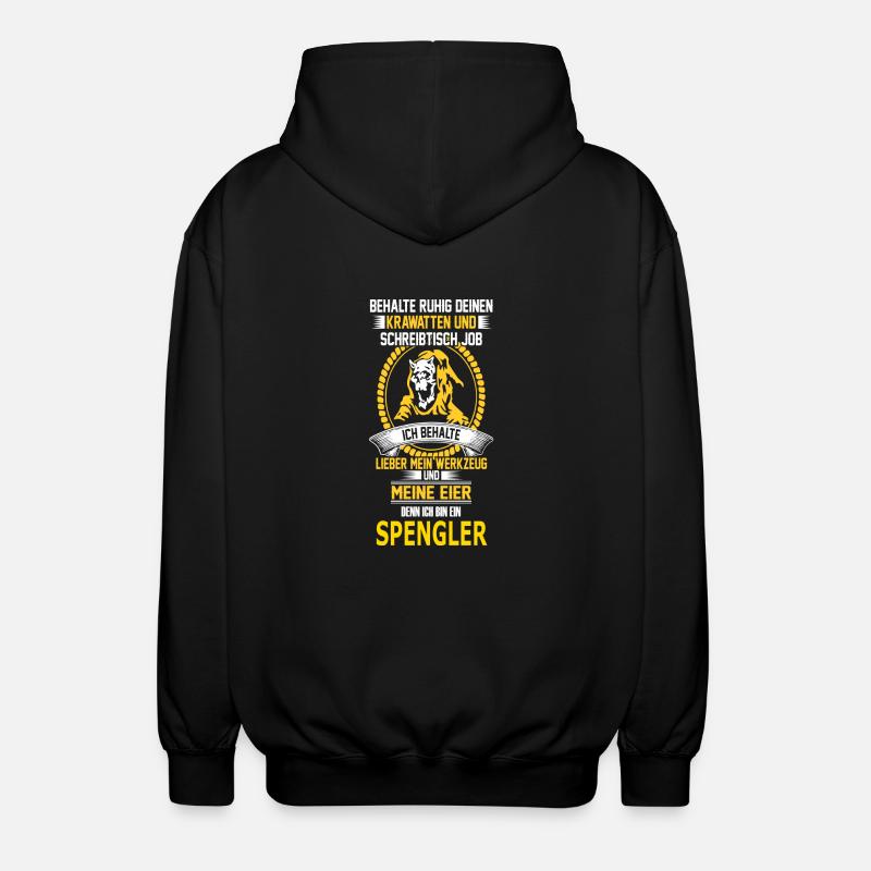 SPENGLER - Unisex Kapuzenjacke - Schwarz