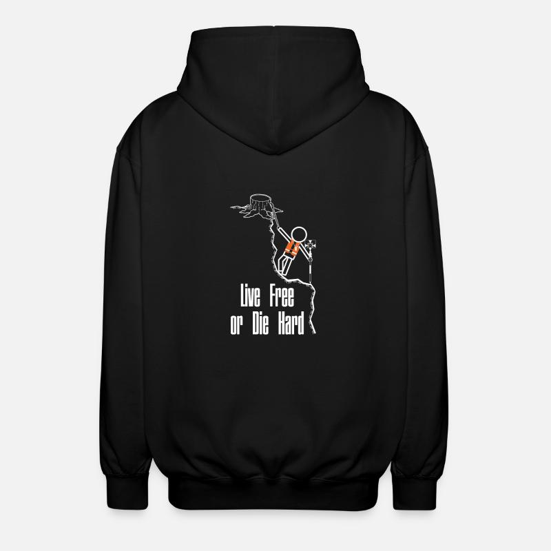 Vermesser Abenteuer - Unisex Kapuzenjacke - Schwarz