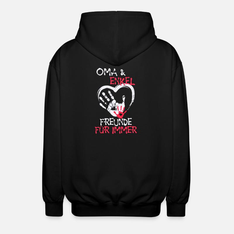 Lieblingsoma Oma Großmutter Statement Ruhestan - Unisex Kapuzenjacke - Schwarz