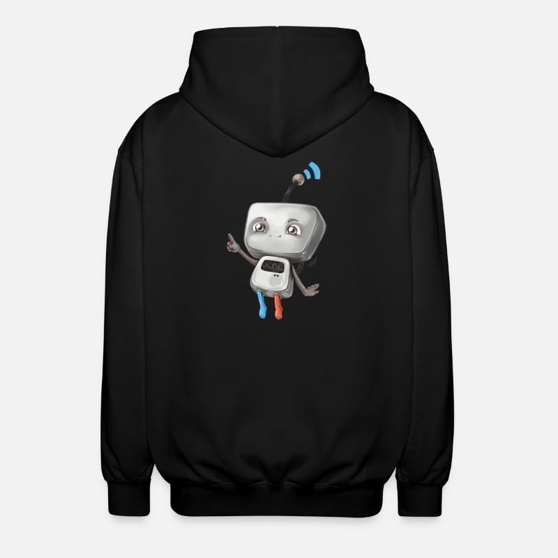 Petit robot - Veste à capuche unisexe - noir
