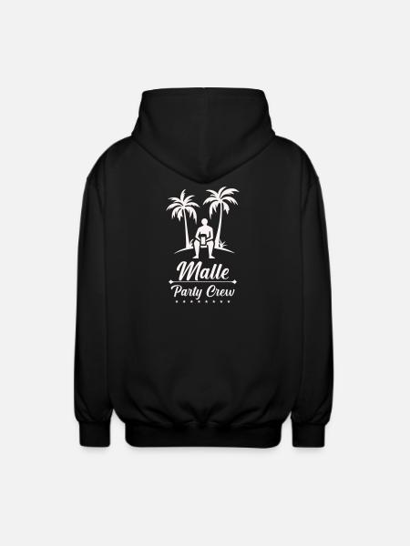 Beach Vacation Malle Party Crew - Unisex Hooded Jacket - black