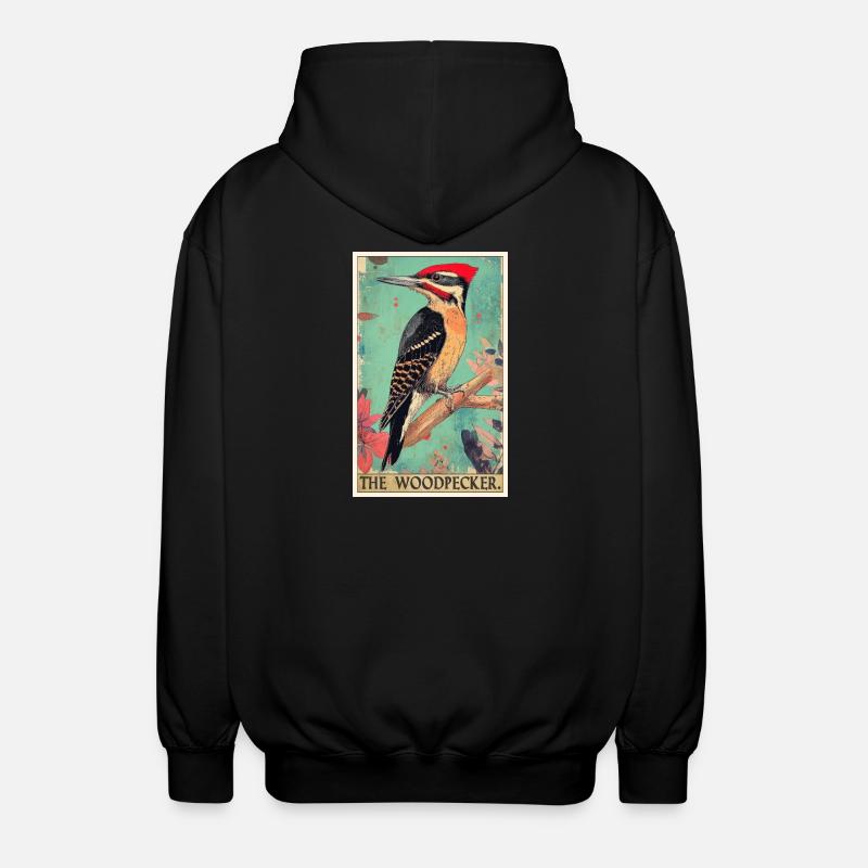 Spechte Specht - Unisex Kapuzenjacke - Schwarz