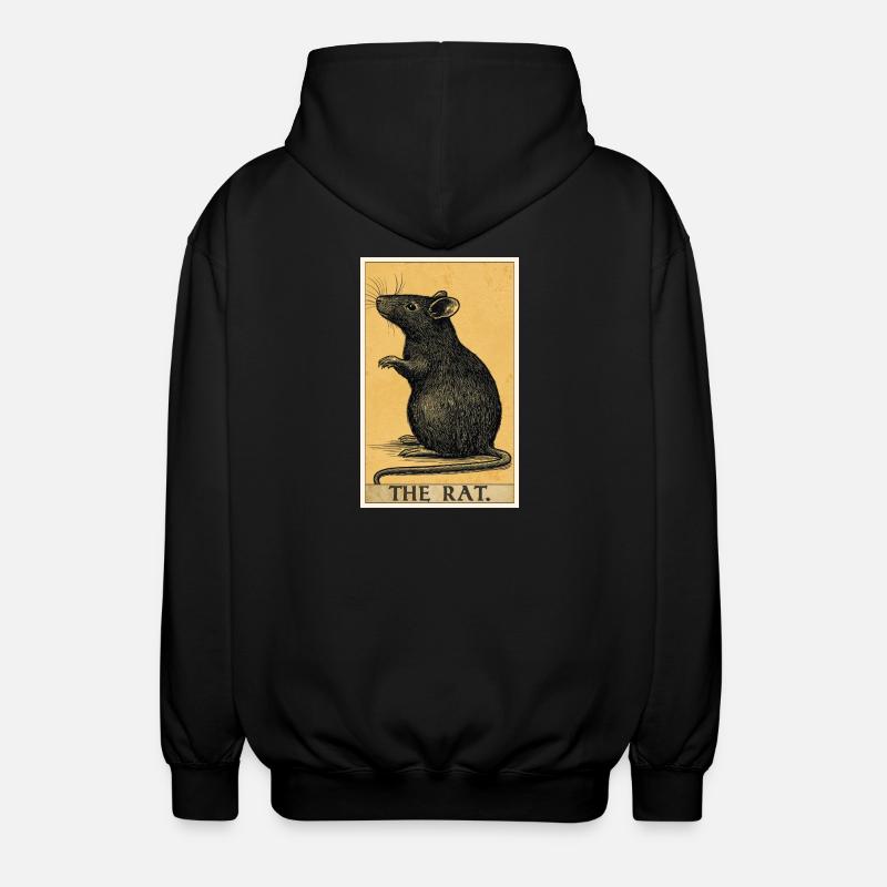 Ratten Ratte - Unisex Kapuzenjacke - Schwarz