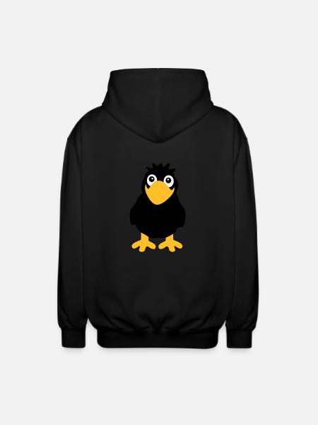 Rabe - Unisex Kapuzenjacke - Schwarz