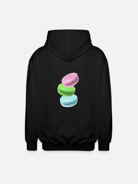 Macarons - Unisex Hooded Jacket - black